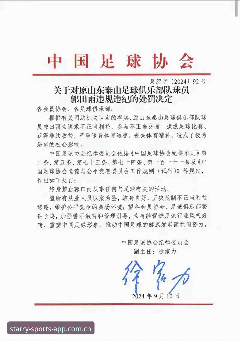 足协第三批禁足名单公布：17人终身禁赛，48人受罚，星空体育平台带你深度解读整治风暴